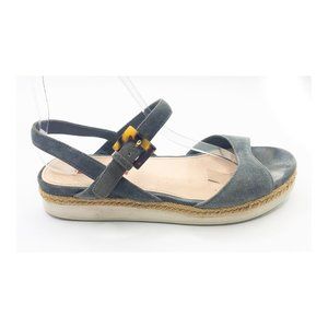 *HP* PRADA Blue-Grey Suede Sandals 38